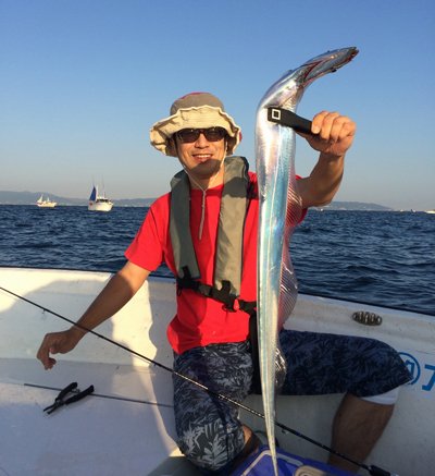 タチウオ釣り アンチョビミサイル 指５本 ドラゴンサイズ