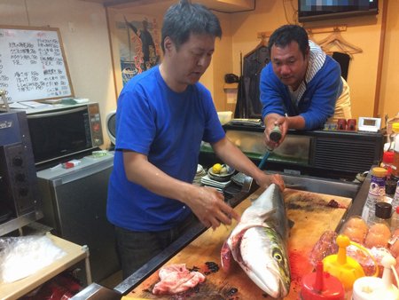 2017.5.31.釣行後は 酒肴 えんや で大宴会♪