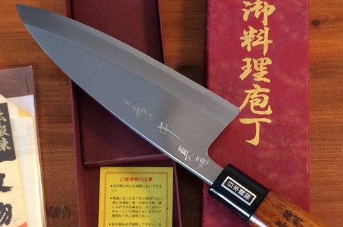 三寿ゞ刃物 出刃包丁 180mm 漆