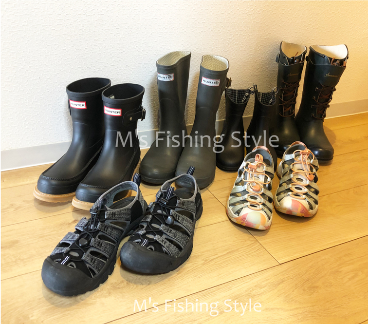 釣り用の滑りにくい靴・レインブーツ色々